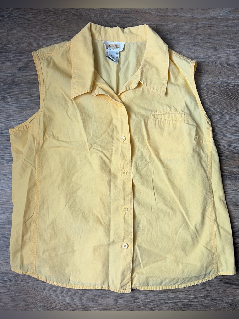 Yellow tank top 100% cotton